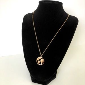 Round World pendant necklace